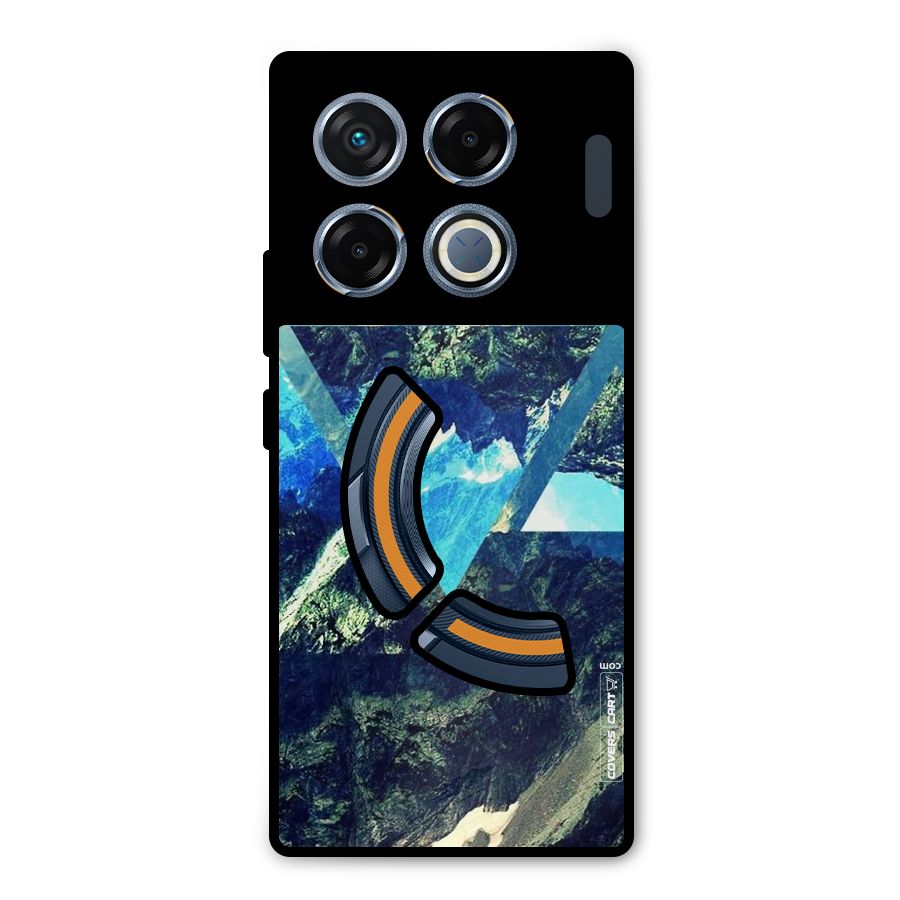 Triangular View Metal Back Case for Infinix GT 20 Pro