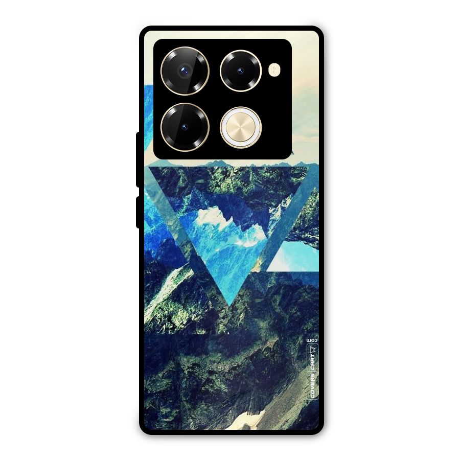 Triangular View Metal Back Case for Infinix Note 40 Pro