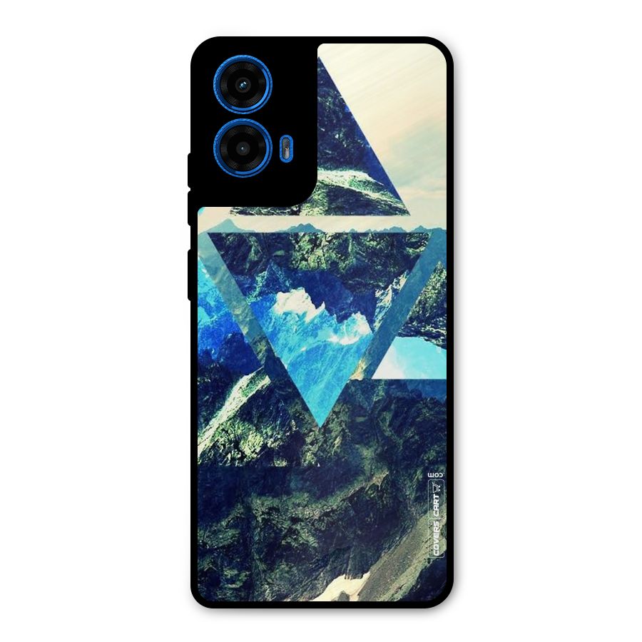 Triangular View Metal Back Case for Moto G45