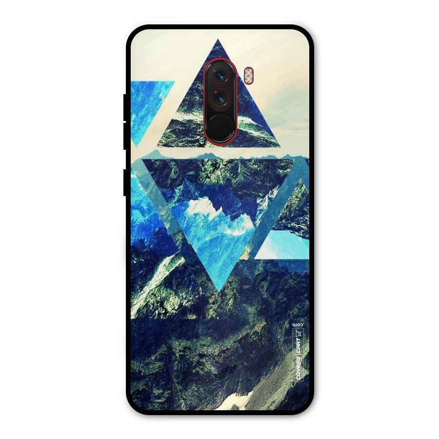 Triangular View Metal Back Case for Poco F1