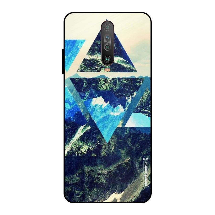 Triangular View Metal Back Case for Poco X2