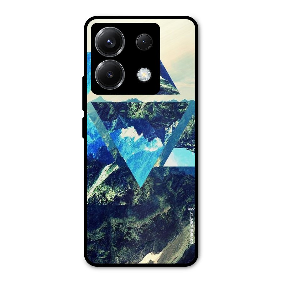 Triangular View Metal Back Case for Poco X6