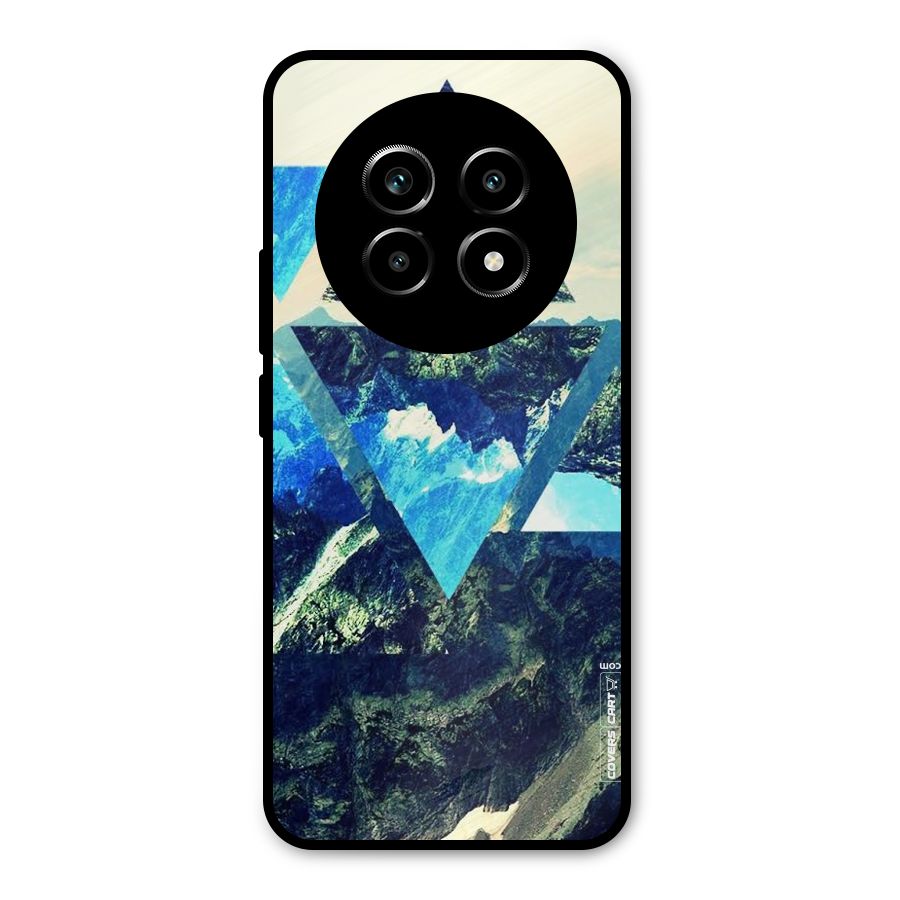 Triangular View Metal Back Case for Realme 13 Pro