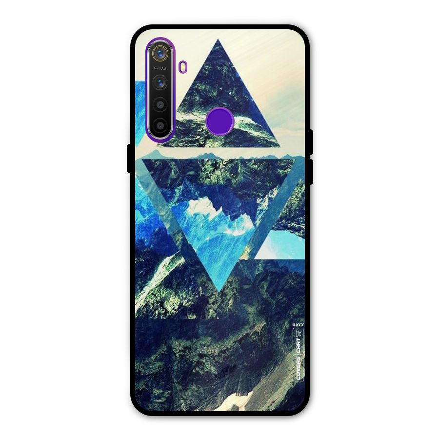Triangular View Metal Back Case for Realme 5i