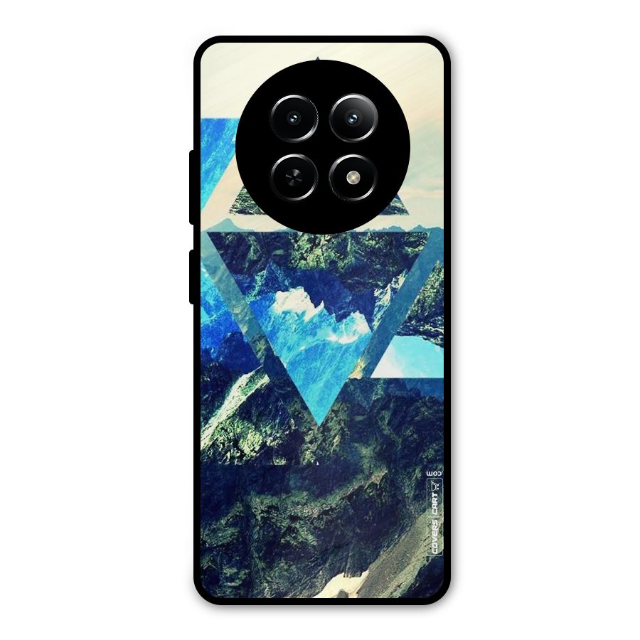 Triangular View Metal Back Case for Realme Narzo N65