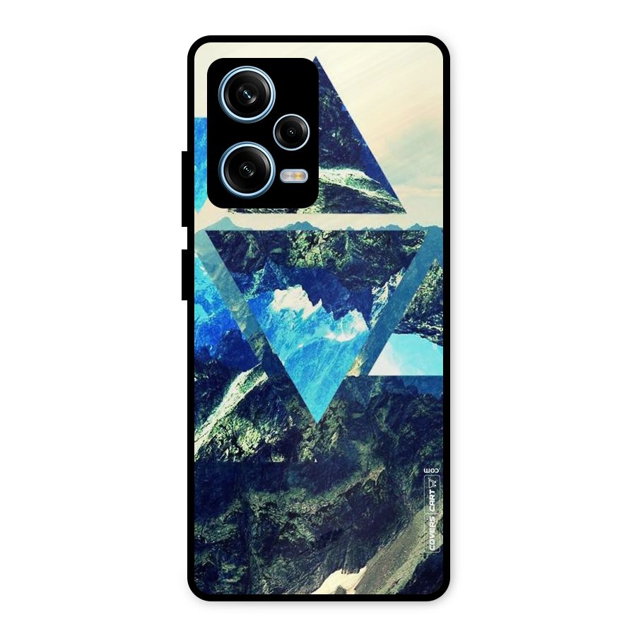Triangular View Metal Back Case for Redmi Note 12 Pro