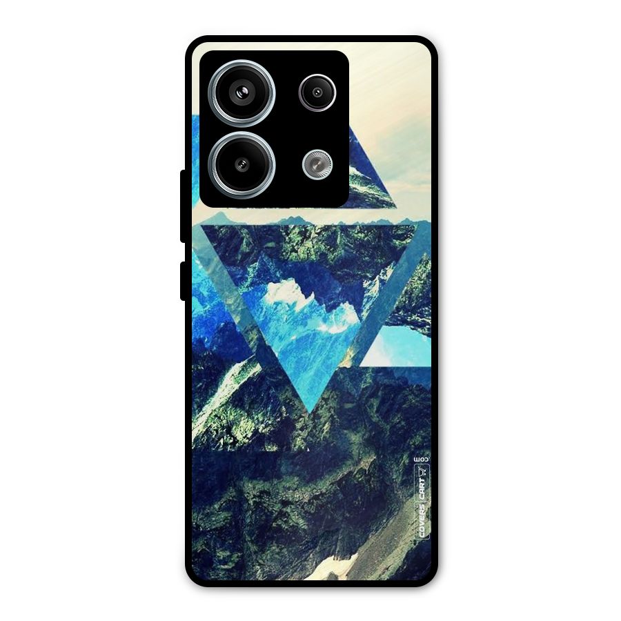Triangular View Metal Back Case for Redmi Note 13 Pro 5G