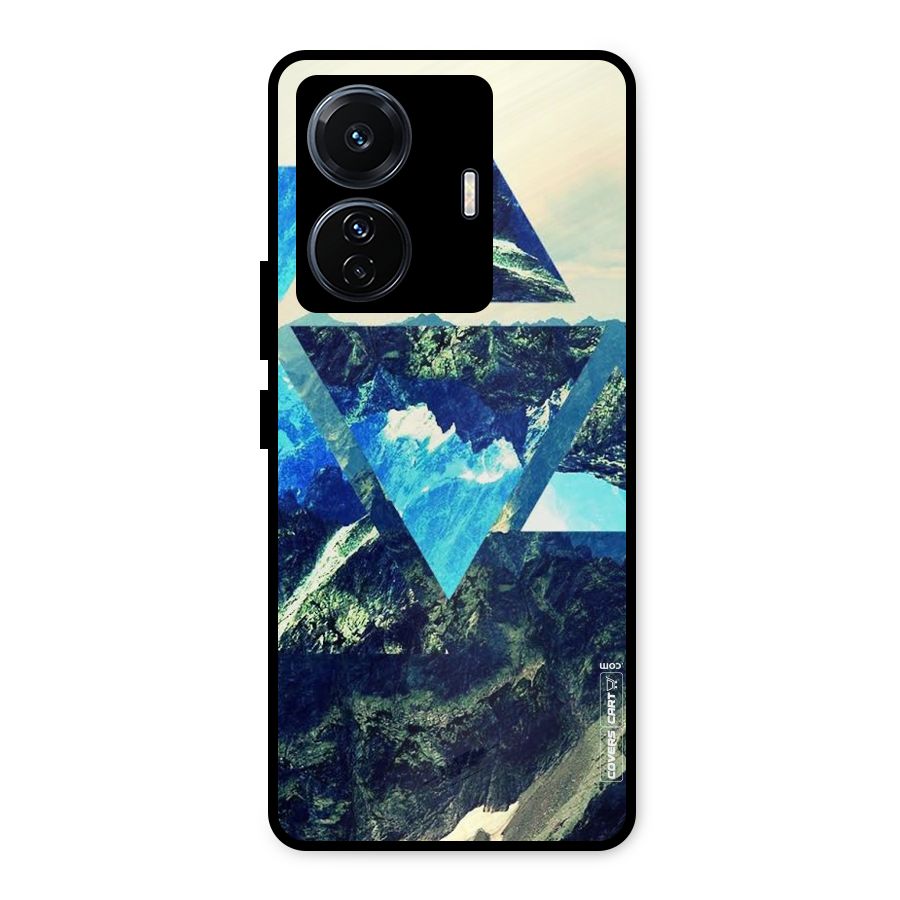 Triangular View Metal Back Case for Vivo T1 Pro