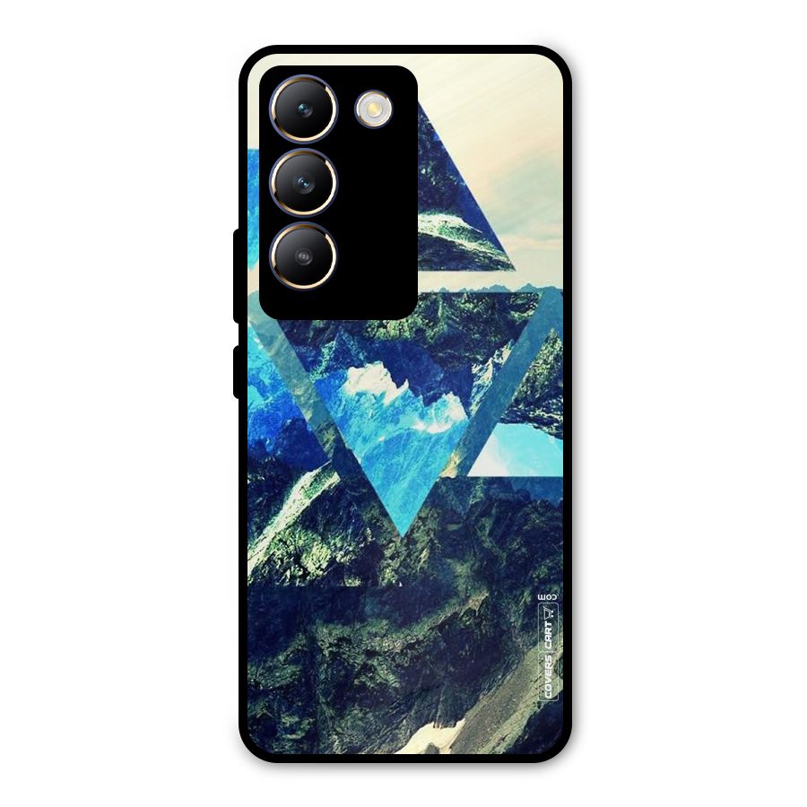 Triangular View Metal Back Case for Vivo T3 5G