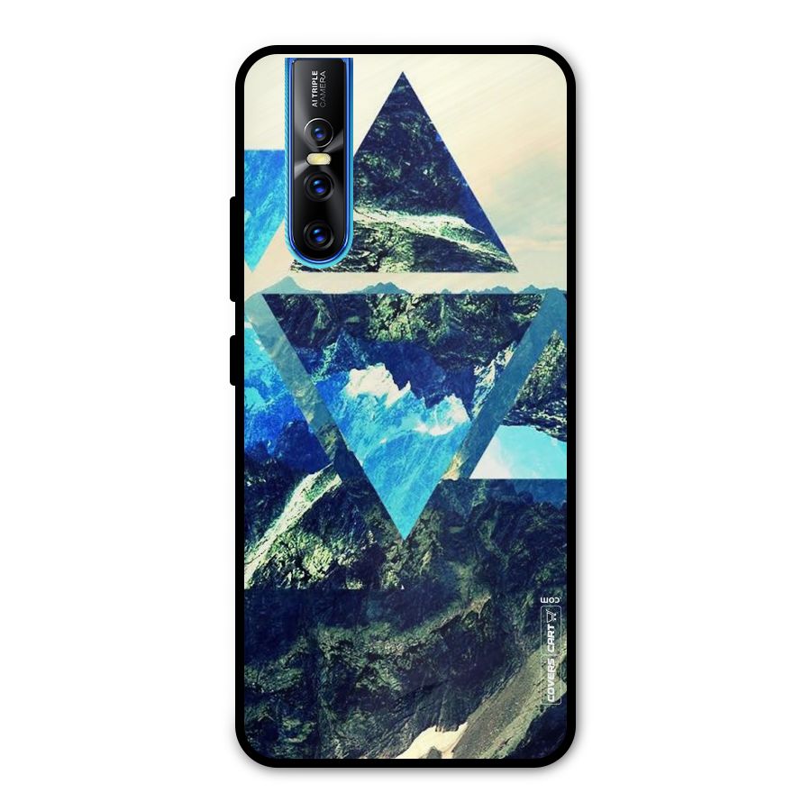 Triangular View Metal Back Case for Vivo V15 Pro