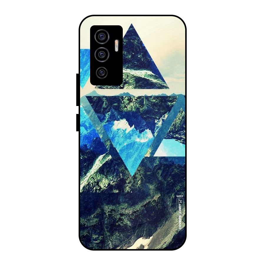 Triangular View Metal Back Case for Vivo V23e