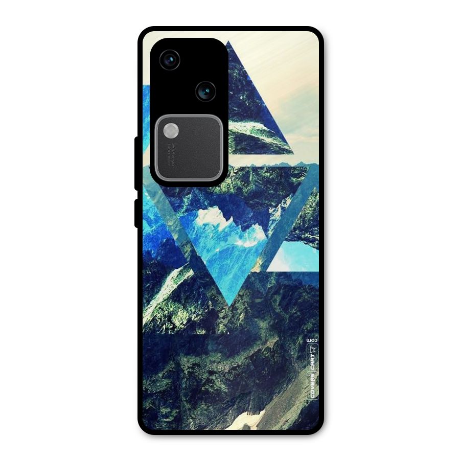 Triangular View Metal Back Case for Vivo V30