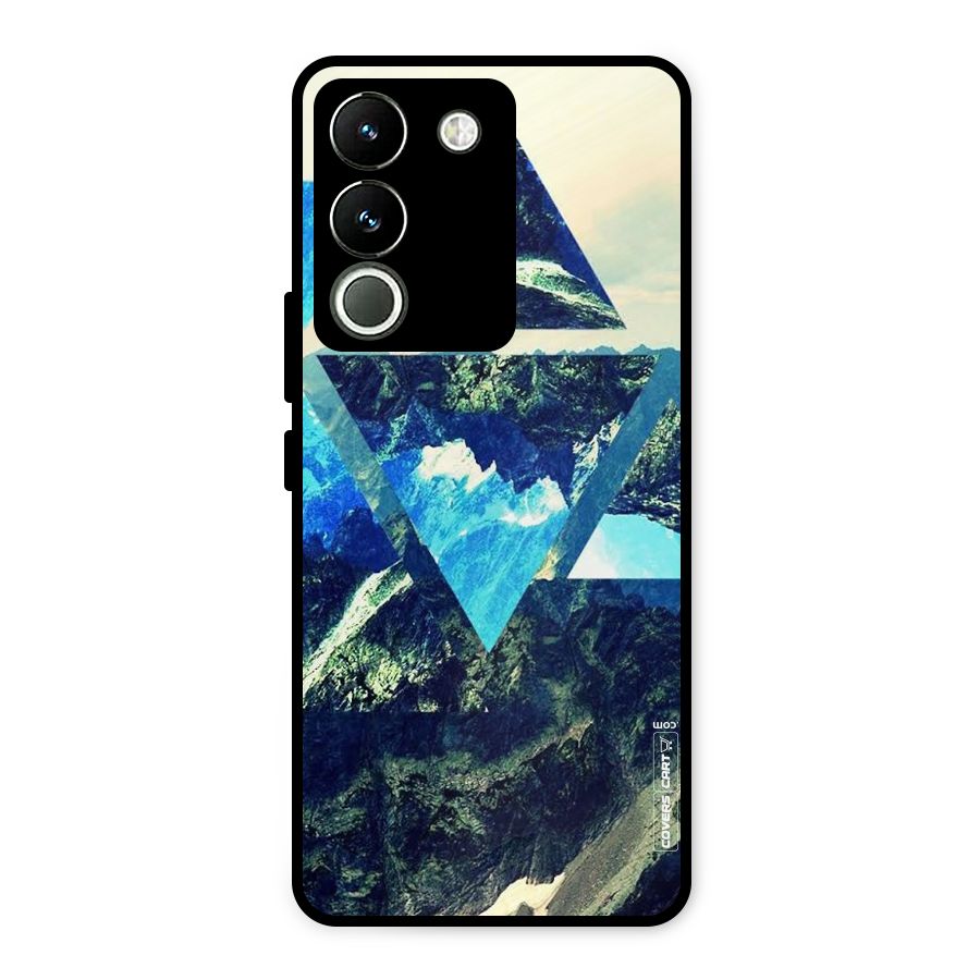 Triangular View Metal Back Case for Vivo Y200