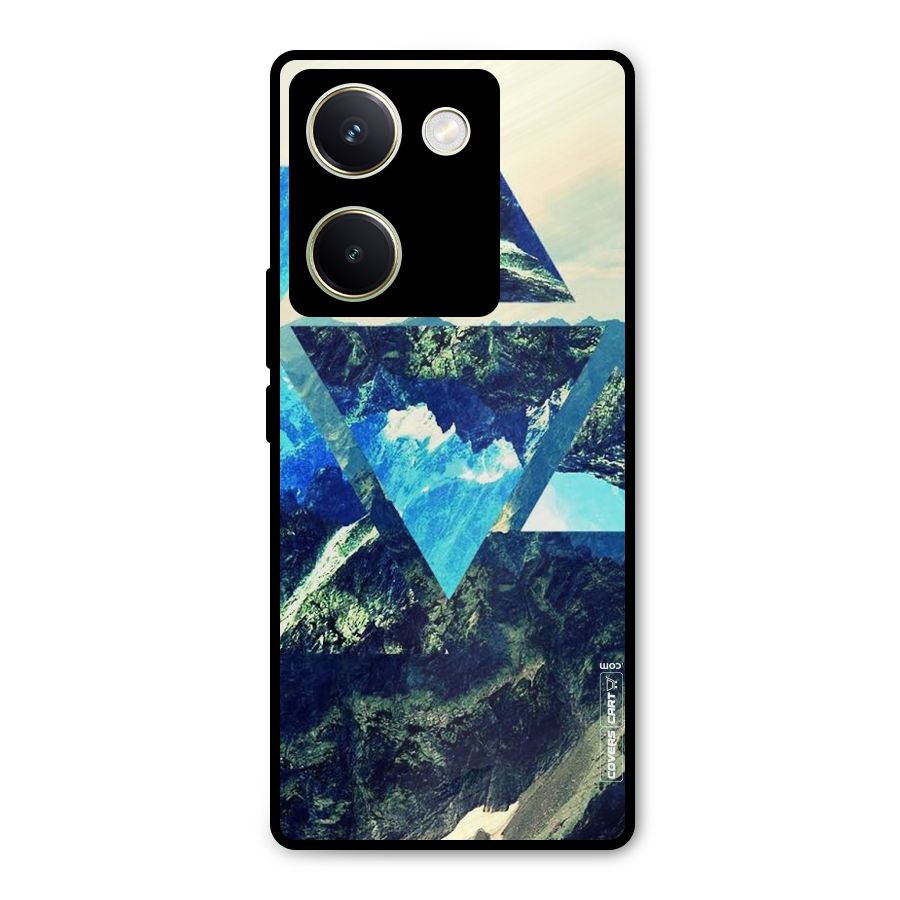 Triangular View Metal Back Case for Vivo Y200 Pro