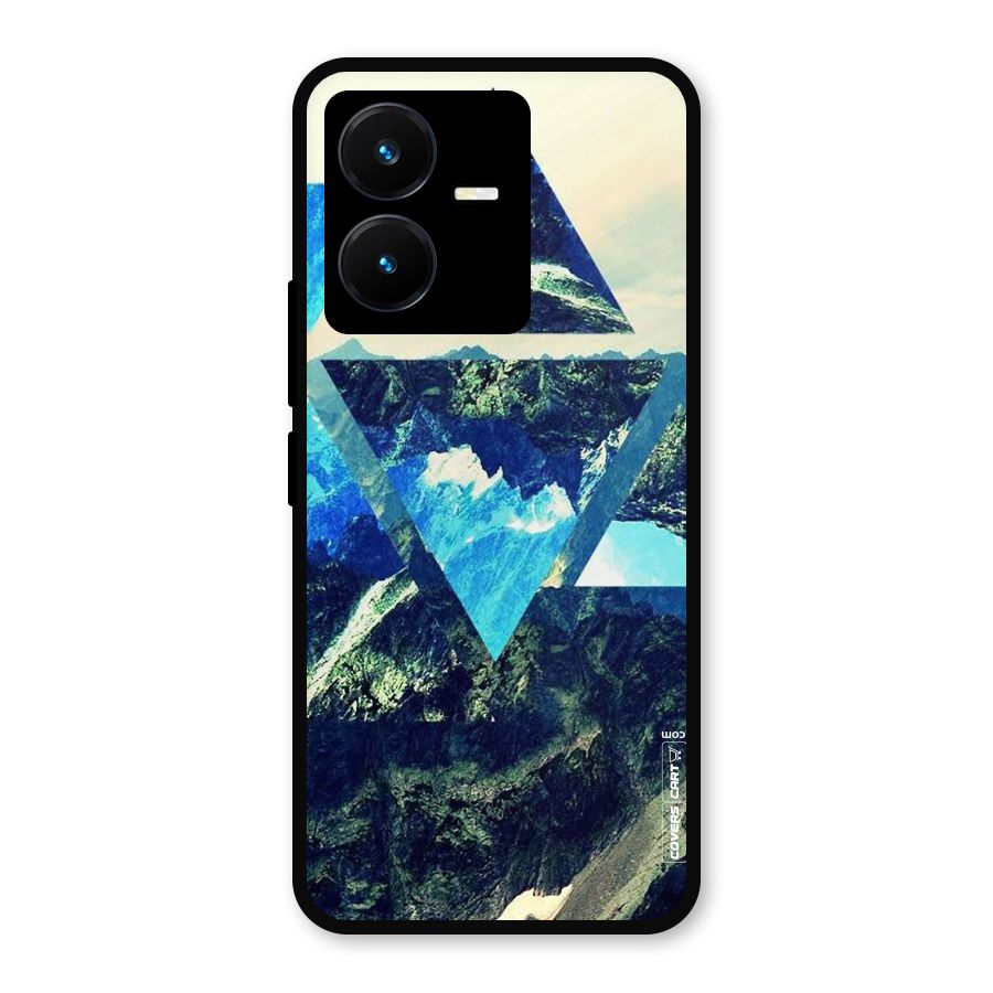 Triangular View Metal Back Case for Vivo Y22