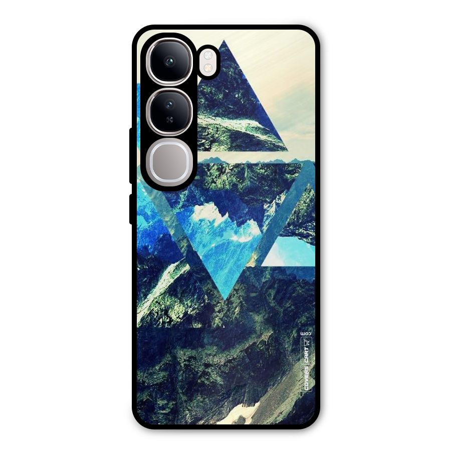 Triangular View Metal Back Case for Vivo Y300