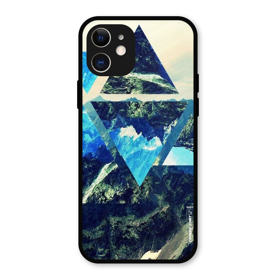 Triangular View Metal Back Case for iPhone 12