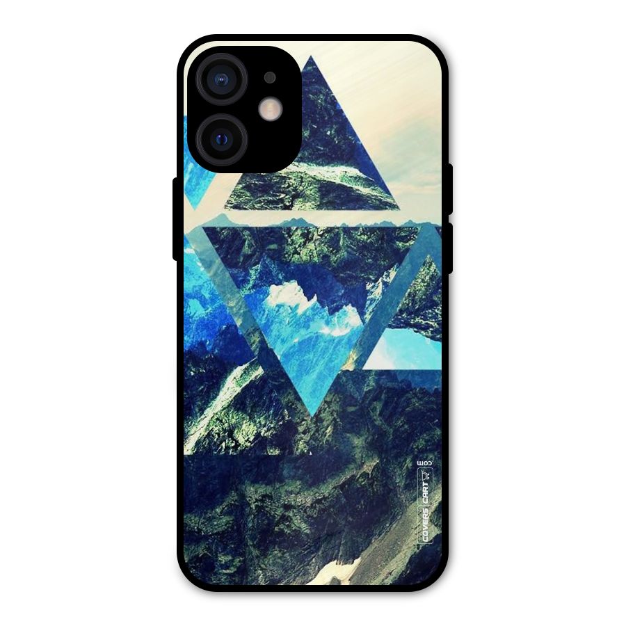 Triangular View Metal Back Case for iPhone 12 Mini