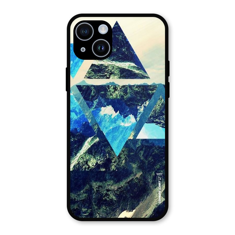 Triangular View Metal Back Case for iPhone 14