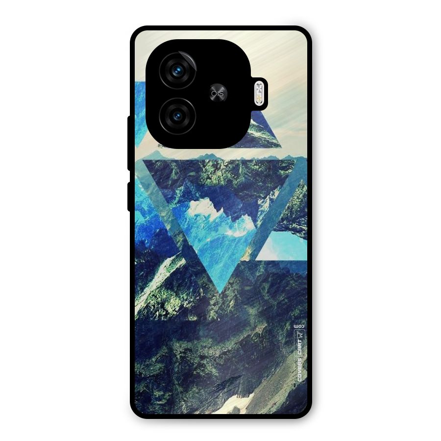 Triangular View Metal Back Case for iQOO Z9 Turbo