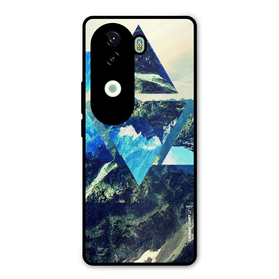 Triangular View Metal Back Case for iQOO Z9s