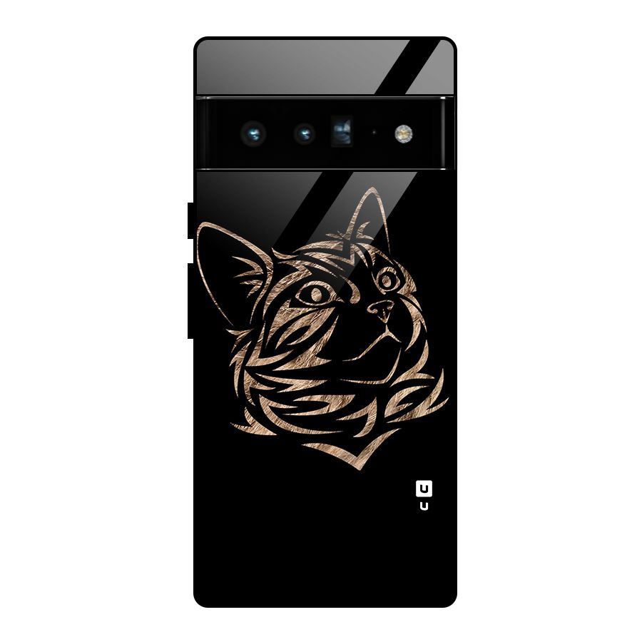 Tribal Cat Glass Back Case for Google Pixel 6 Pro