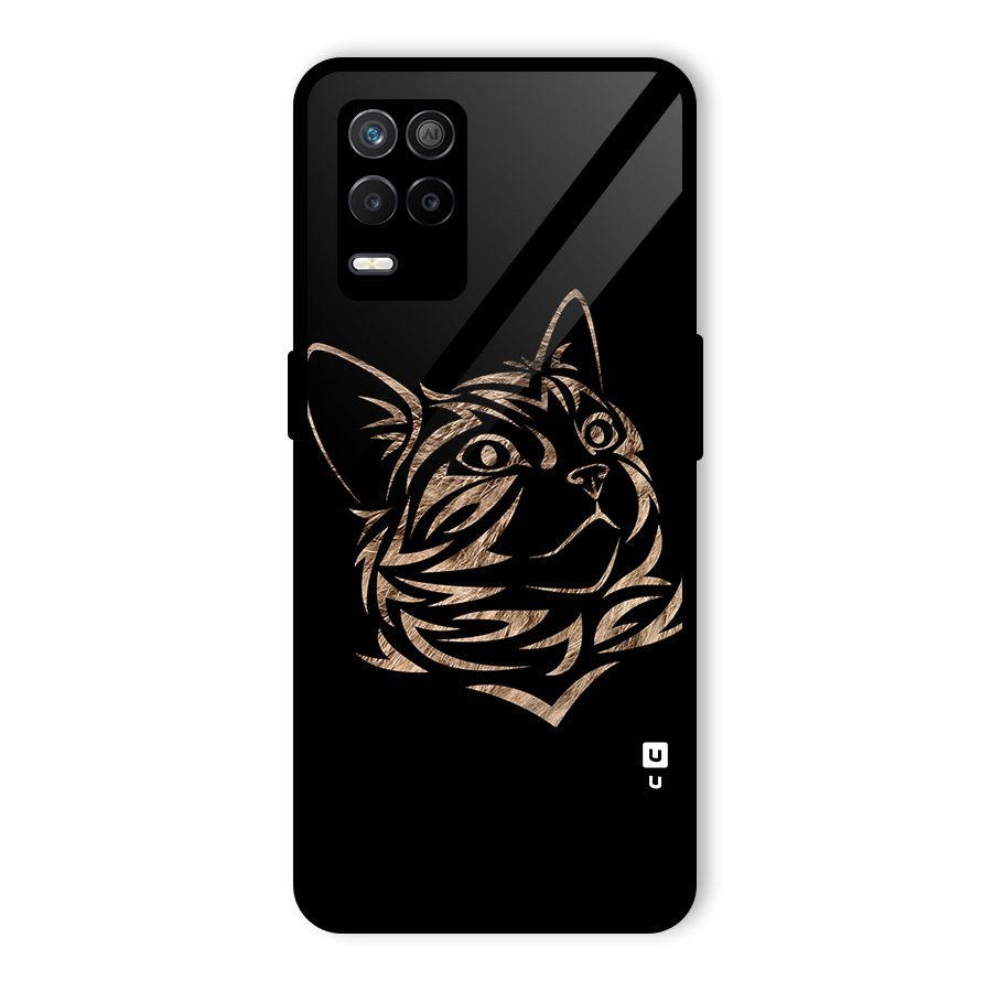 Tribal Cat Glass Back Case for Realme 8s 5G