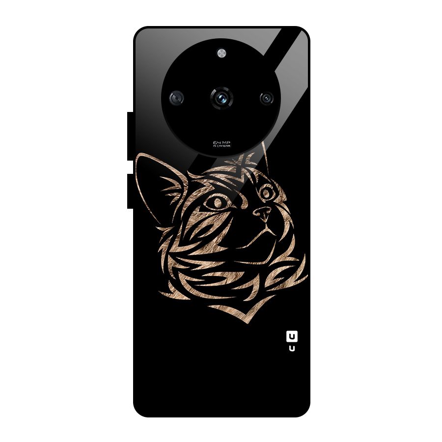 Tribal Cat Glass Back Case for Realme Narzo 60 5G