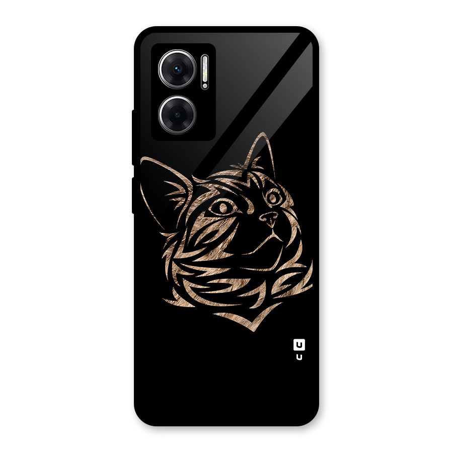 Tribal Cat Glass Back Case for Redmi 11 Prime 5G