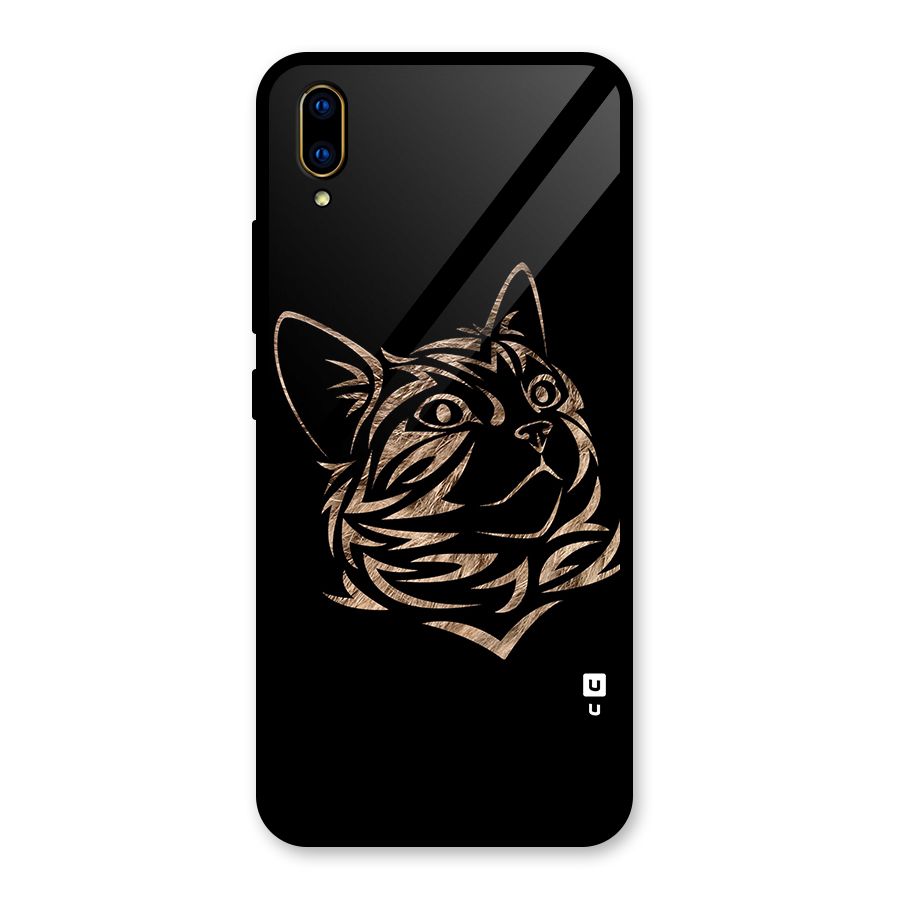 Tribal Cat Glass Back Case for Vivo V11 Pro