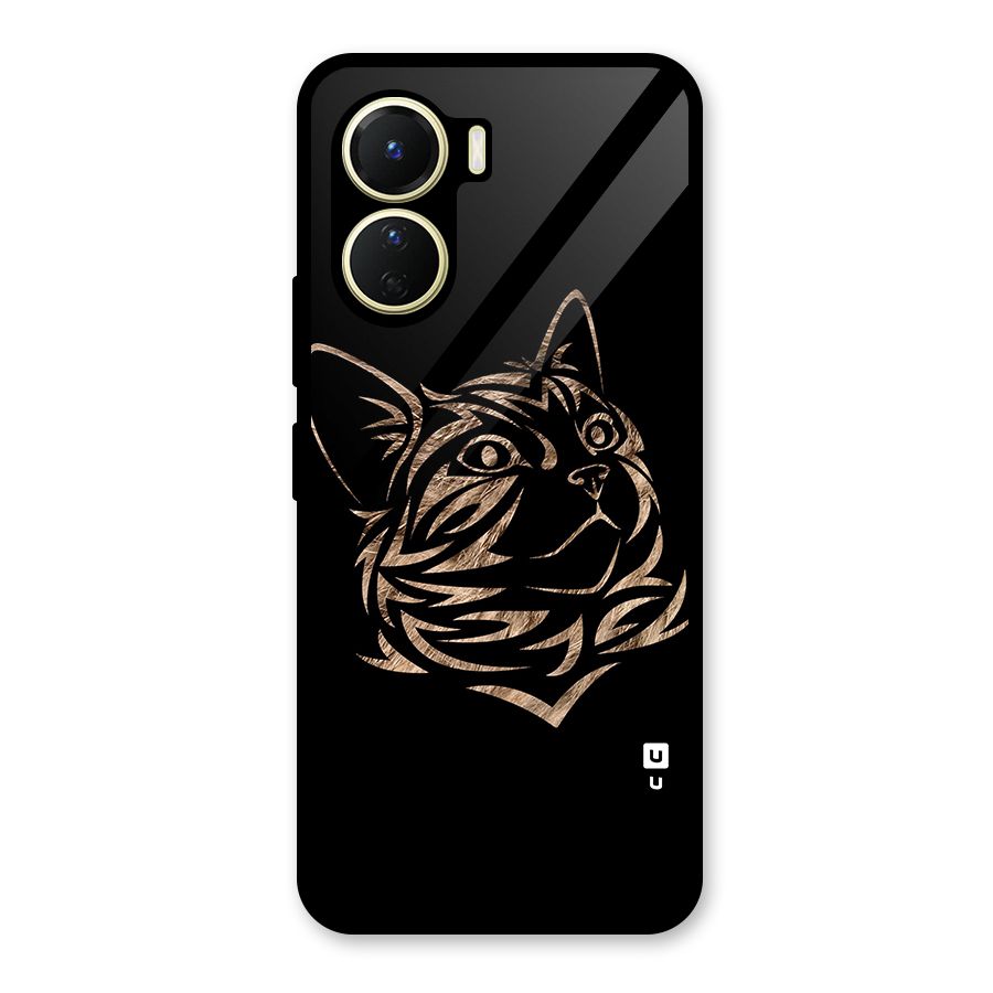Tribal Cat Glass Back Case for Vivo Y16