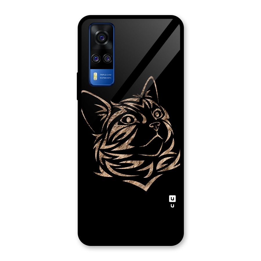 Tribal Cat Glass Back Case for Vivo Y31