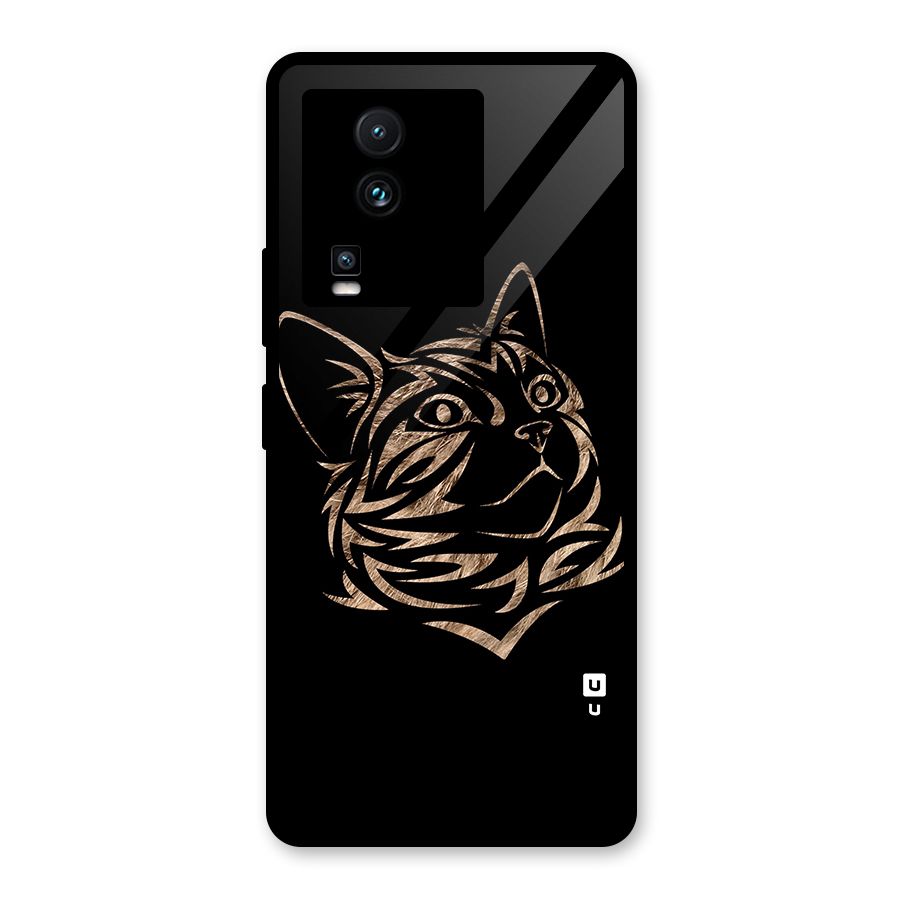 Tribal Cat Glass Back Case for Vivo iQOO Neo 7