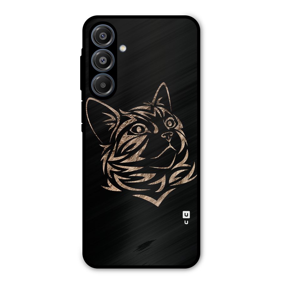 Tribal Cat Metal Back Case for Galaxy A16 5G