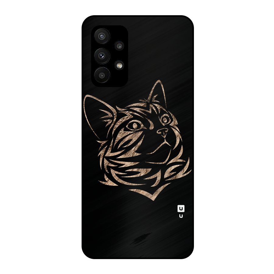 Tribal Cat Metal Back Case for Galaxy A23