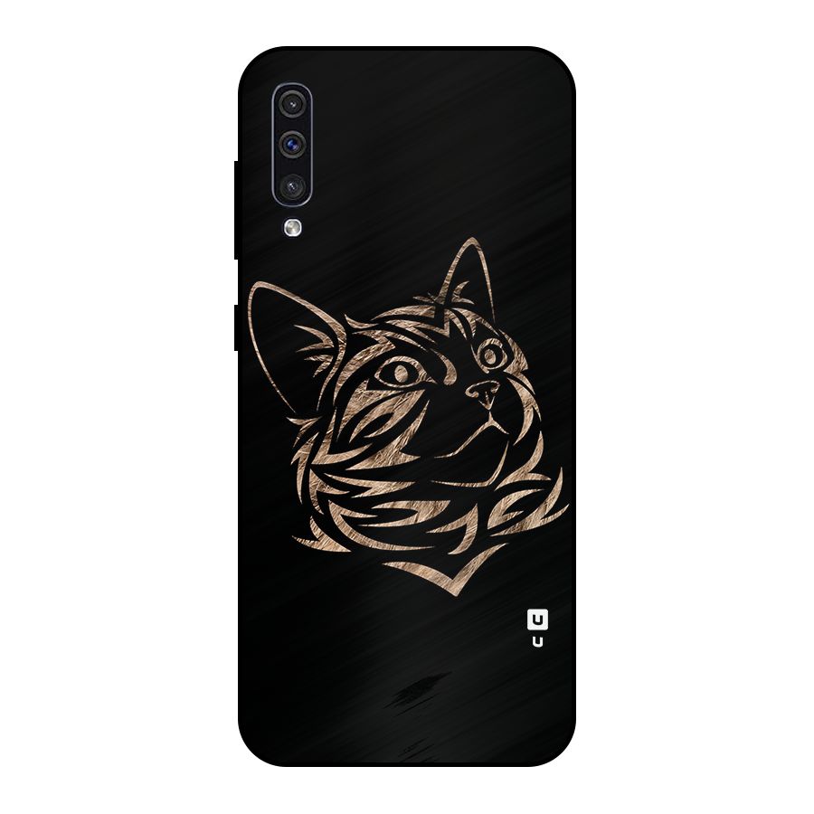 Tribal Cat Metal Back Case for Galaxy A30s