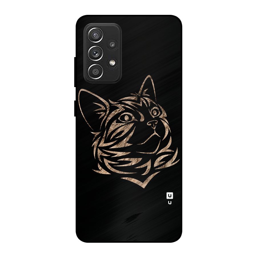 Tribal Cat Metal Back Case for Galaxy A52s 5G