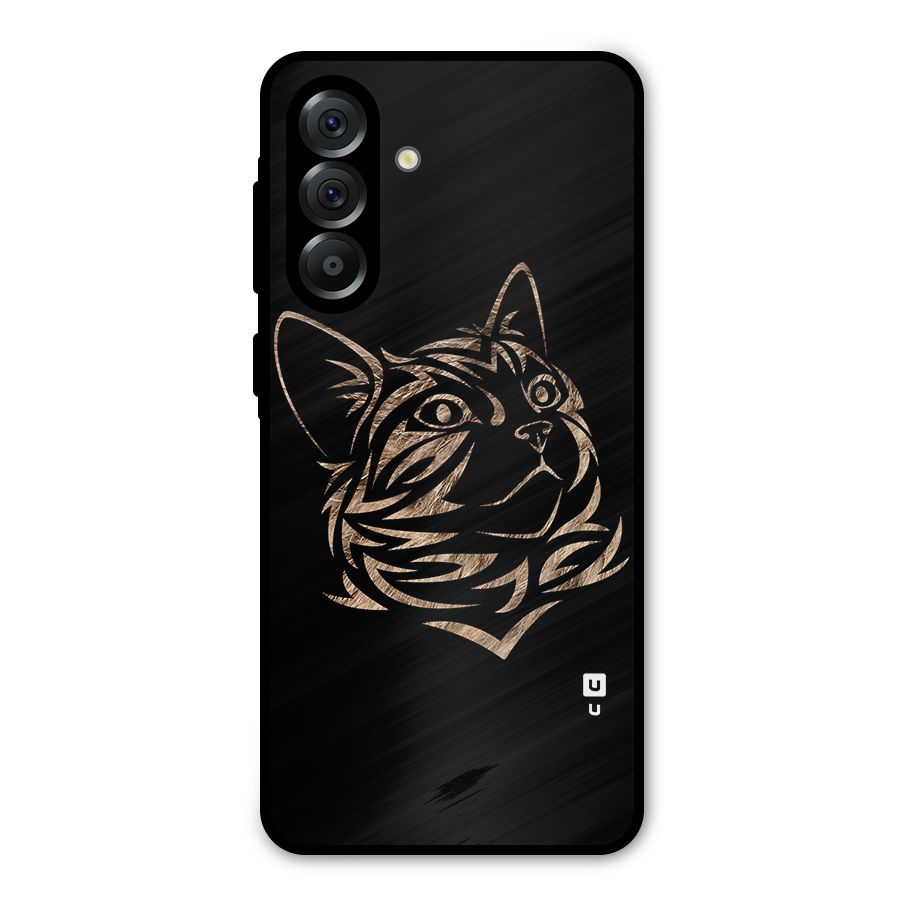 Tribal Cat Metal Back Case for Galaxy A56