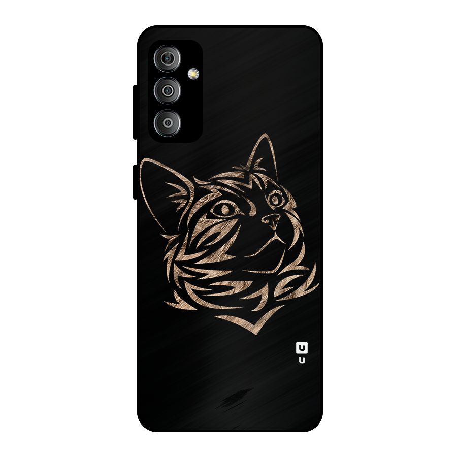 Tribal Cat Metal Back Case for Galaxy F23