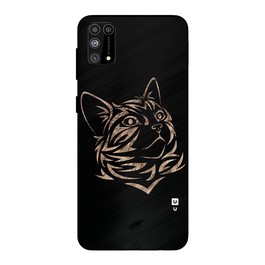 Tribal Cat Metal Back Case for Galaxy F41