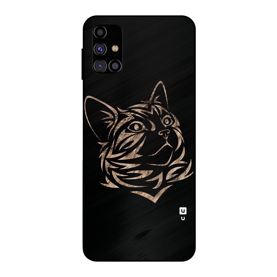 Tribal Cat Metal Back Case for Galaxy M31s