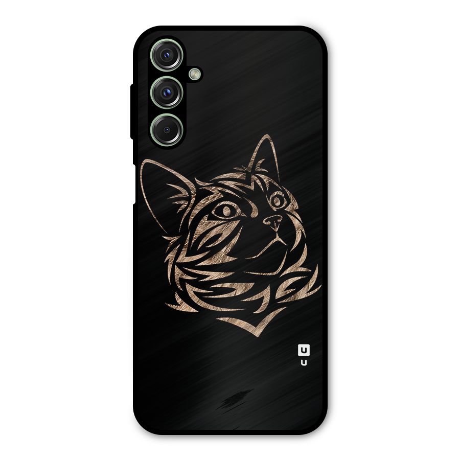 Tribal Cat Metal Back Case for Galaxy M34