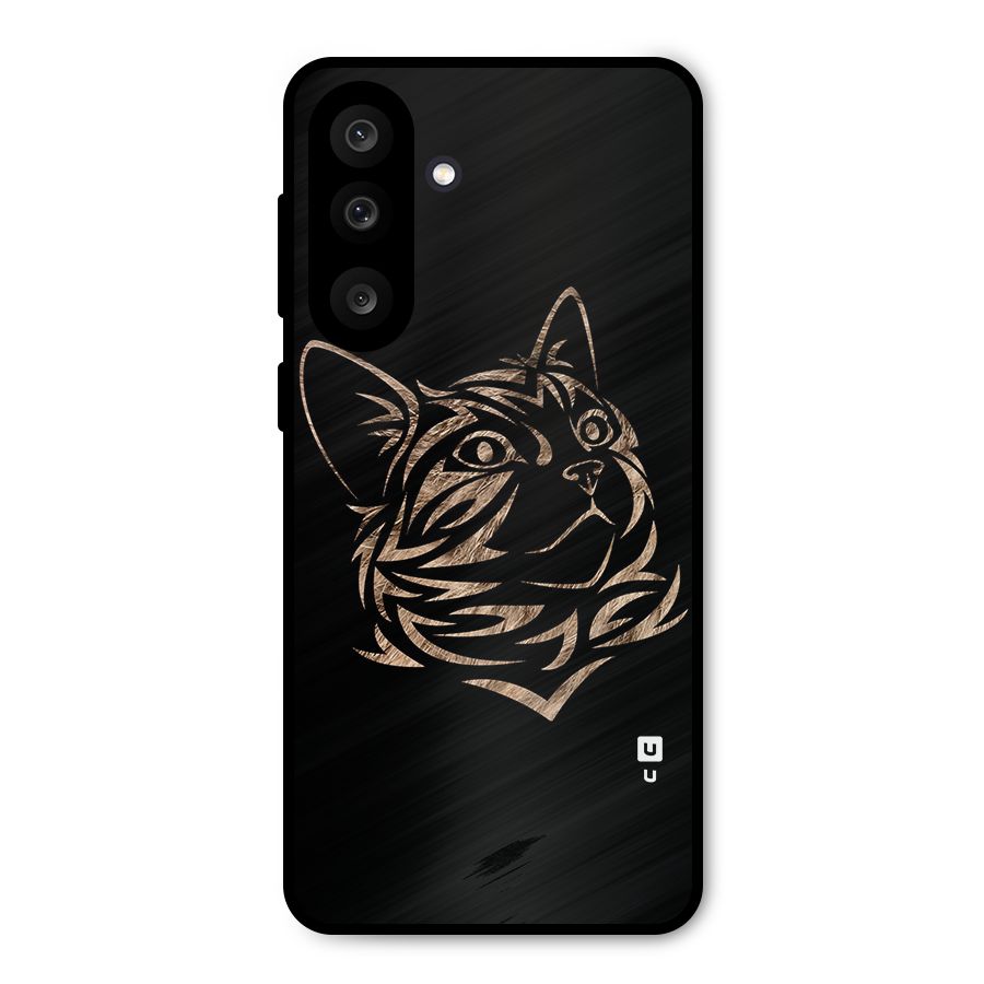 Tribal Cat Metal Back Case for Galaxy M56