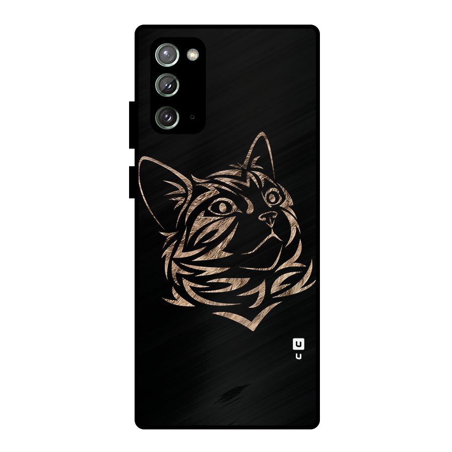 Tribal Cat Metal Back Case for Galaxy Note 20