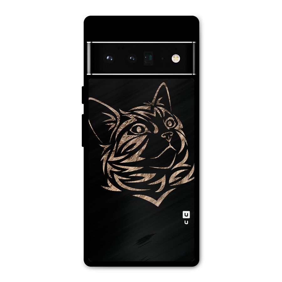 Tribal Cat Metal Back Case for Google Pixel 6 Pro