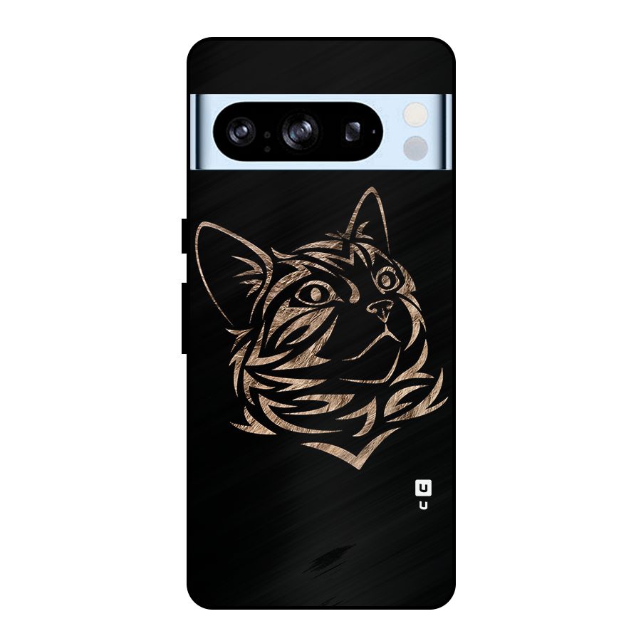 Tribal Cat Metal Back Case for Google Pixel 8 Pro