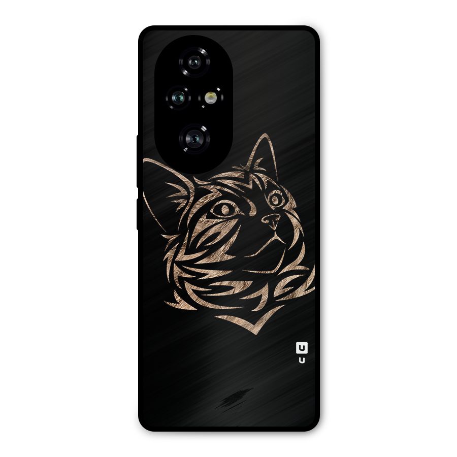 Tribal Cat Metal Back Case for Honor 200 Pro