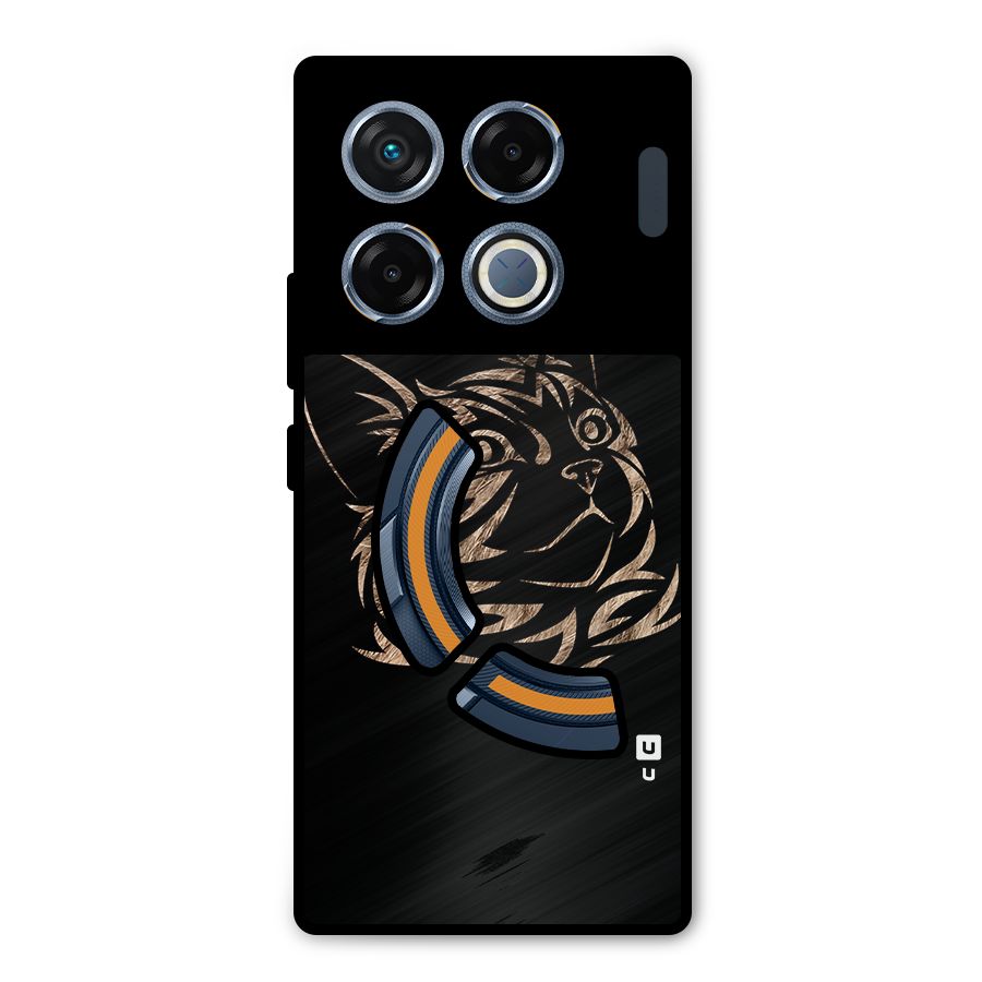 Tribal Cat Metal Back Case for Infinix GT 20 Pro
