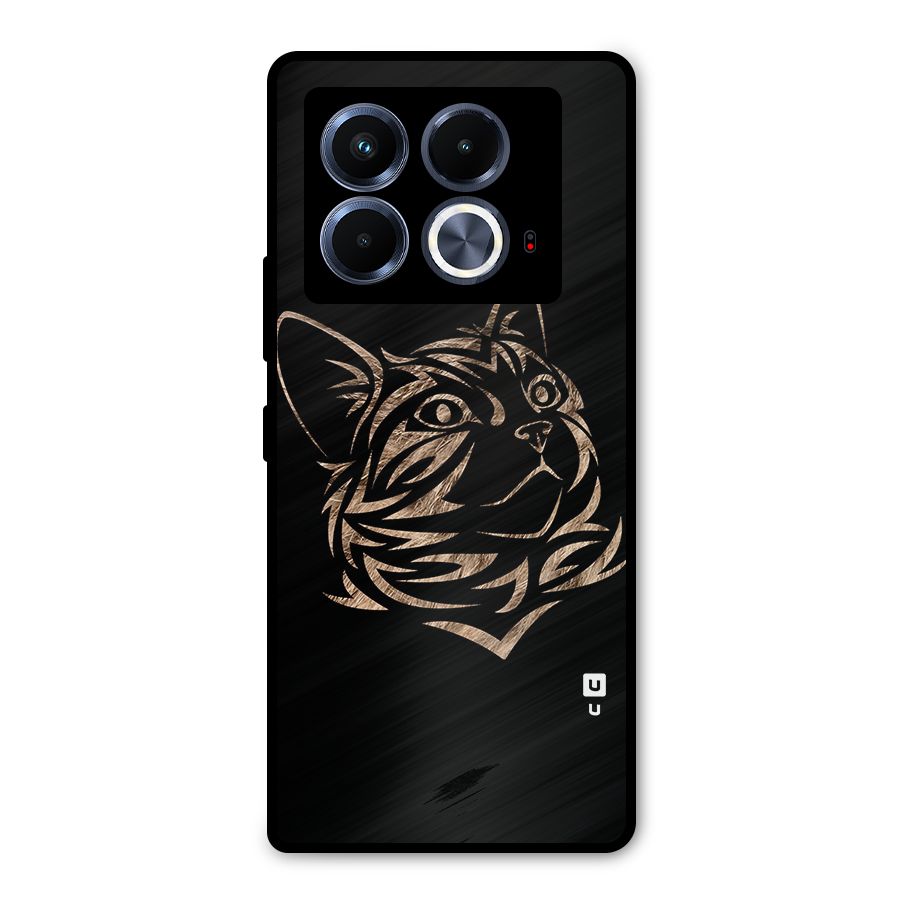 Tribal Cat Metal Back Case for Infinix Note 40 5G