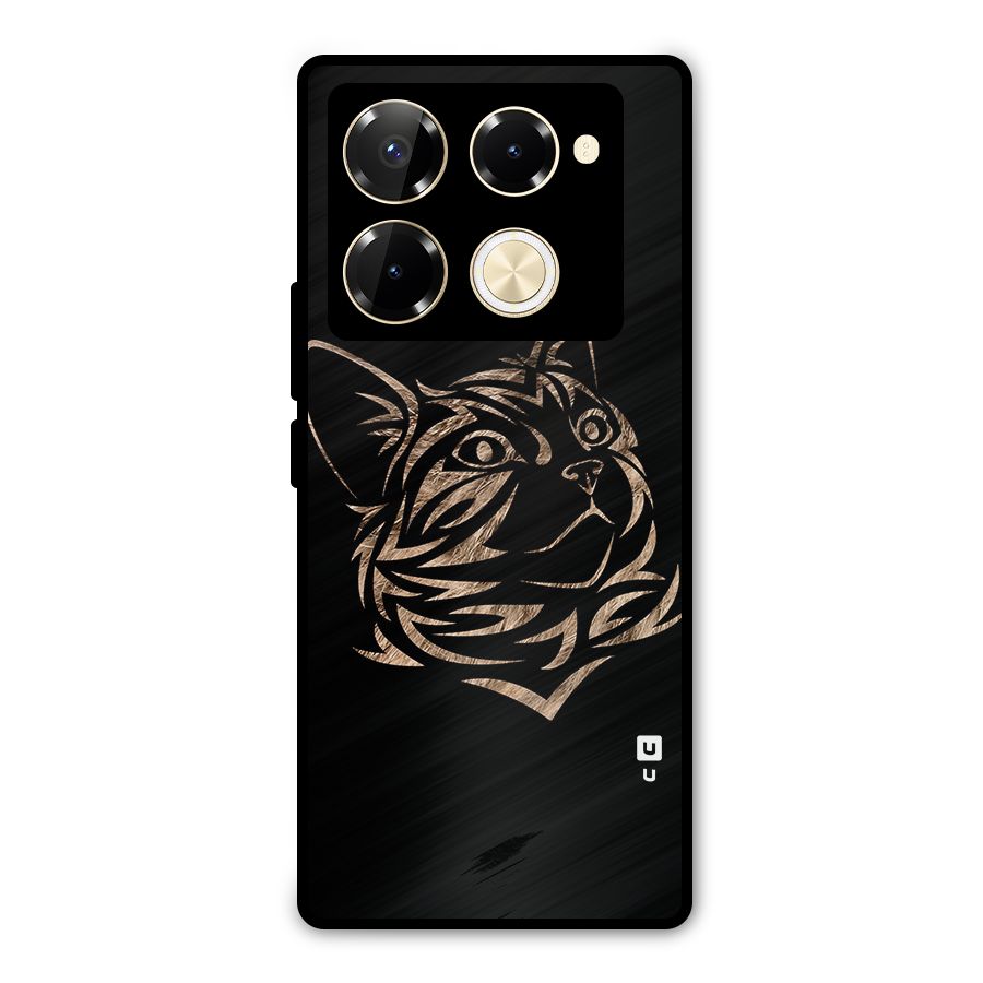 Tribal Cat Metal Back Case for Infinix Note 40 Pro Plus